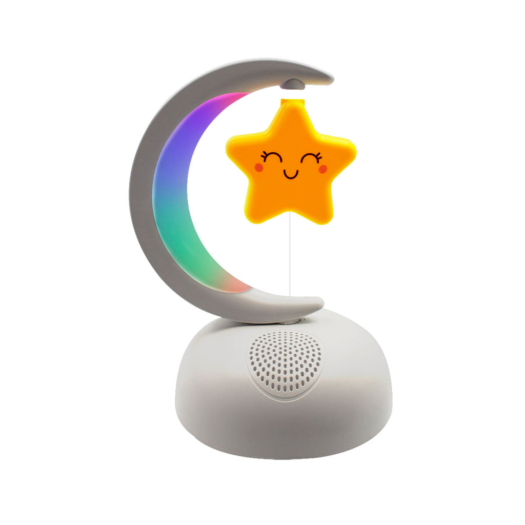 Bocina Bluetooth Luces Led Recargable Radio Fm Infantil Luna