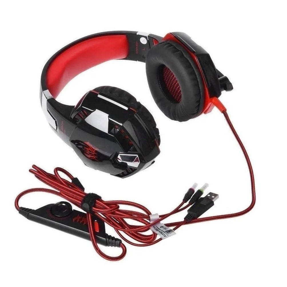 Audifonos Gamer En Diadema Kotion G2000 Microfono Usb Y Led